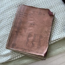 Technical Service Data 1970 Book A to Z of manufacturers