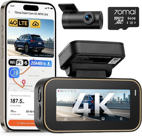 70mai dash cam front - and, rear