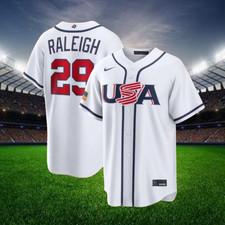 Cal Raleigh #29 Team USA White