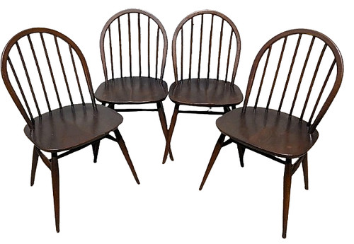 Vintage ercol dining chairs - ercol,