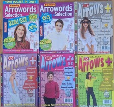 6 x Arrow Words Puzzle Books