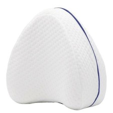 Memory Foam Leg Pillow Orthopaedic Firm Back Hips Knee Support Cushion White UK