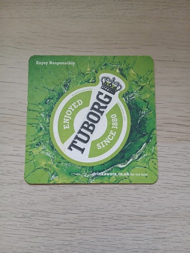 Tuborg lager beer mat - lager,