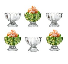6 x Glass Prawn Cocktail Bowls
