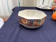 Vintage 1930s Crown Ducal Cries of London Ceramic Fruit Bowl Dish Art Deco