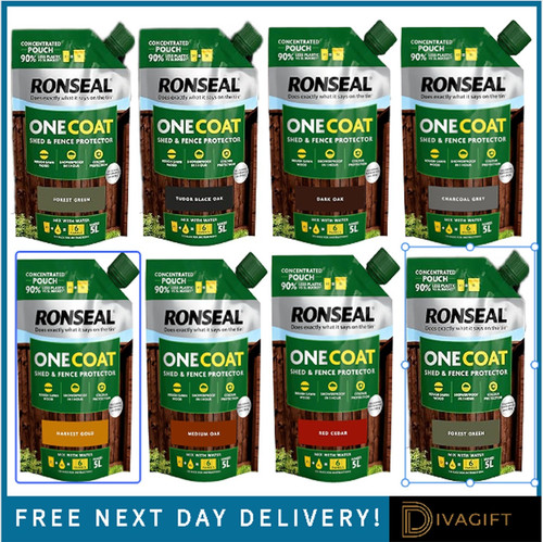 Ronseal one coat shed fence - coat, &