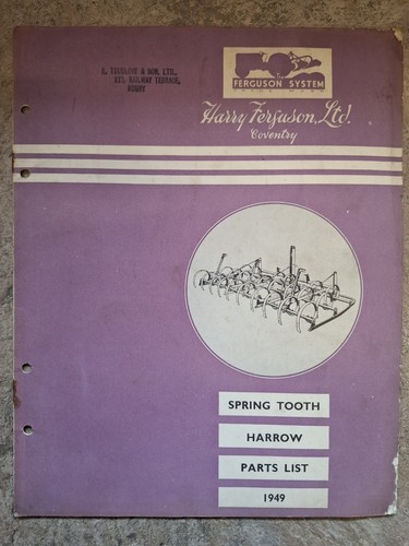 Ferguson spring tooth harrow - spring,