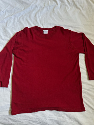 Woman red lambswool crew - lambswool,