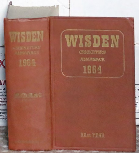 1964 wisden hardback 101st - 1964,