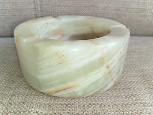 Vintage pale green round onyx - vintage,