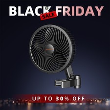 Spider Farmer 6'' Clip Fan Oscillating Grow Tent Vent EC Motor APP Wifi 2100RPM