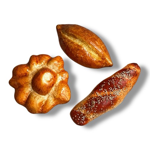Paper mache bread rolls - paper,