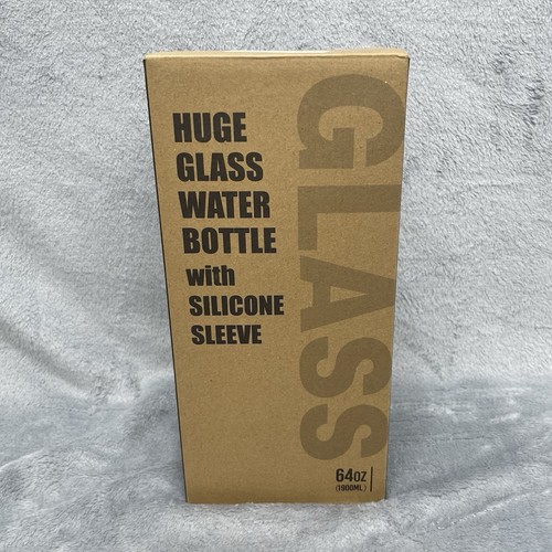 Glass water bottle 1900 - water,