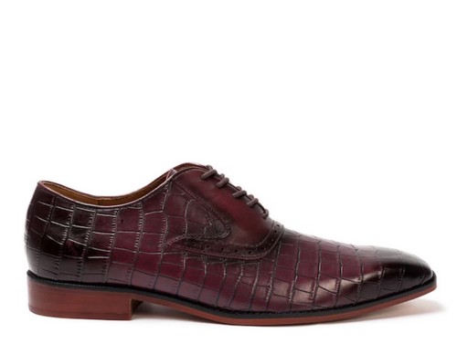 Men burgundy crocodile - men’s,