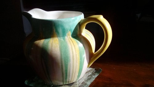 Antique ceramic jug - jug, thomas