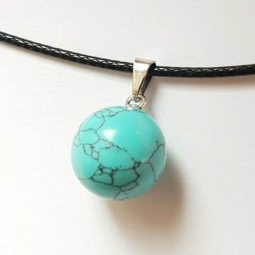 Globe round quartz pendant - globe,