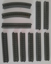 Lone Star 'Locos' Vintage Diecast Track Joblot 2 Curves, 9 Straights - OOO Gauge