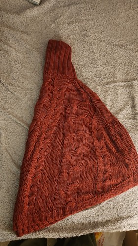 Women red cable knit - red, cable-knit