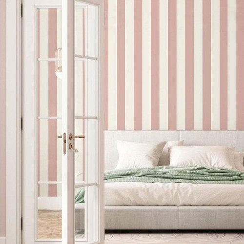 Regency stripe pink white - regency,