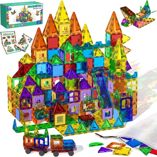 Magnetic tiles 123pcs building - tiles,