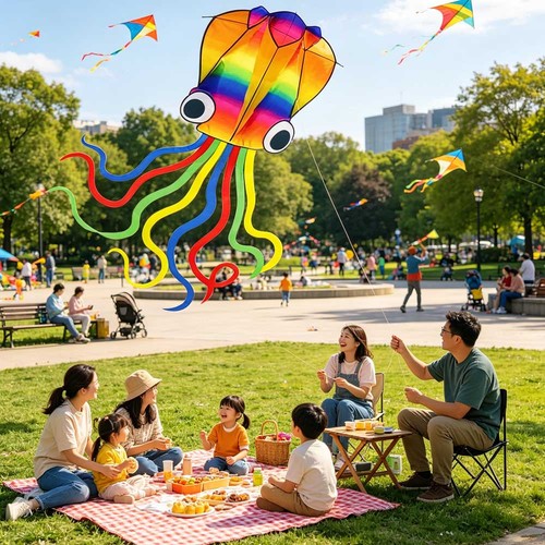 Rainbow octopus kite for - kite,