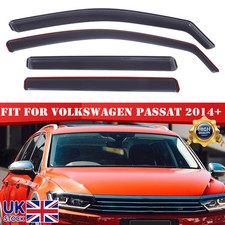 4Pcs/Set For VW Passat B8 5-Dr Estate 2014-2023 Wind Rain Sun Deflectors Tinted