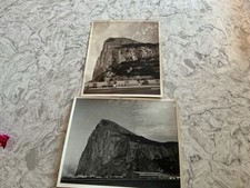c1947–52 Rock of Gibraltar 2-8x10 Photos S J Recchi Austin A40 Devon Cars