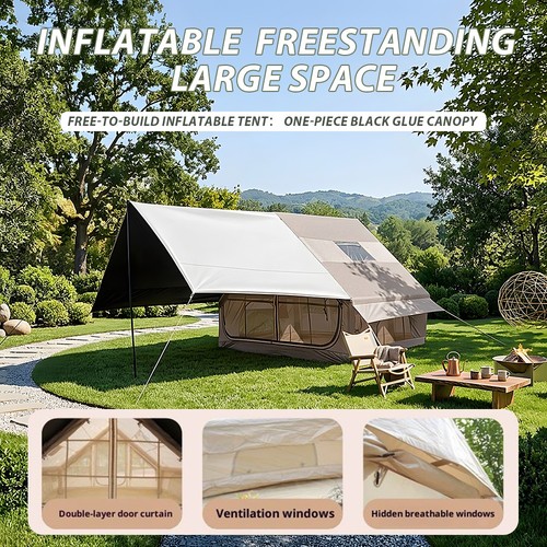 Inflatable camping tent - camping, with