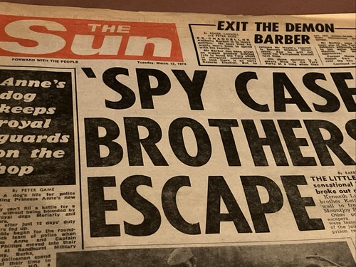 The sun newspaper 1974 - the,