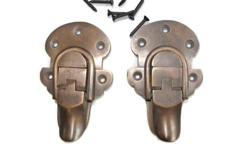 Solid brass trunk catch - solid,