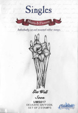 Creative Expressions Delicate Daffodil Stamp Set for cardmaking & scrapbooking
