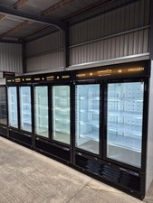 Interlevin Tefcold LGF5000 Glass Double Door Upright Commercial Display Freezer