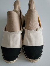 heidi klein 'Mayo Bay' Platform Ivory/Black Canvas Espadrilles in EU36/UK3