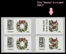 US CVP115-CVP116 CVPT31 Holiday Cheer Kiosk ATM F Not Valid block 3+1 MNH 2025