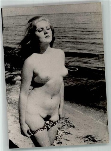 Nude woman beach nudist - woman,