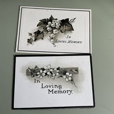 SELECTION OF VINTAGE USED IN LOVING MEMORY CARDS INC WORLD WAR 1 SOLDIERS ETC