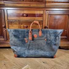 Large Brics Travel Weekend Bag Large Holdall Olive Charcoal Leather No Strap 