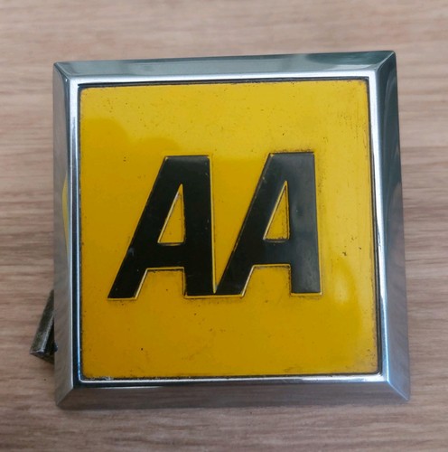 Vintage car grille - aa, badge
