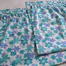 Vintage Pair Curtains Blue