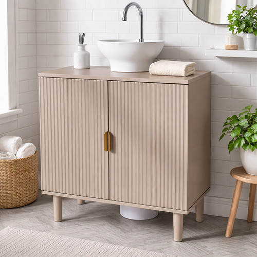 Under sink cabinet 60cm - 60cm, ribbed