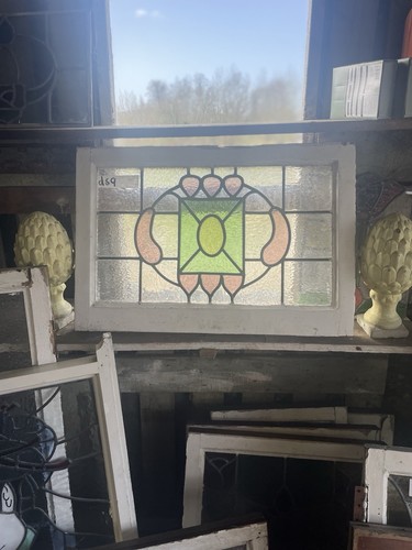 Antique art nouveau stained - art,