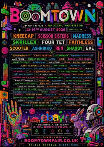 Boom town music festival 2026 - music,