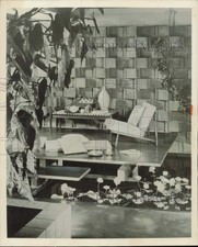 1959 Press Photo Patio
