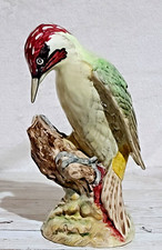 Beswick Large Green Woodpecker Vintage Porcelain Gloss Model No. 1218 Vgc
