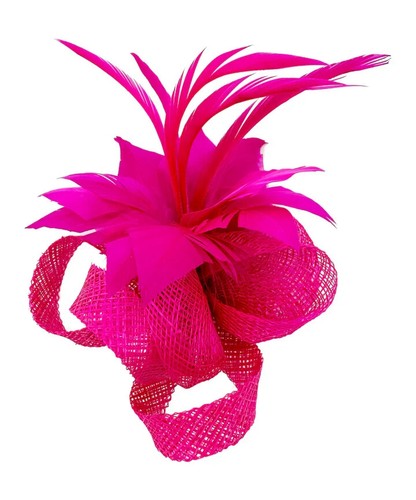 Small feather flower - small, hat