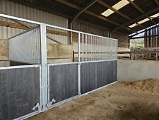 Internal Stables Equestrian American Barn BLACK Plastic Infill FRONT 3660mm 12'