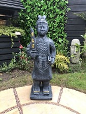 Concrete Garden Ornament  Warrior Zen Buddha - Reconstituted Stone Statue