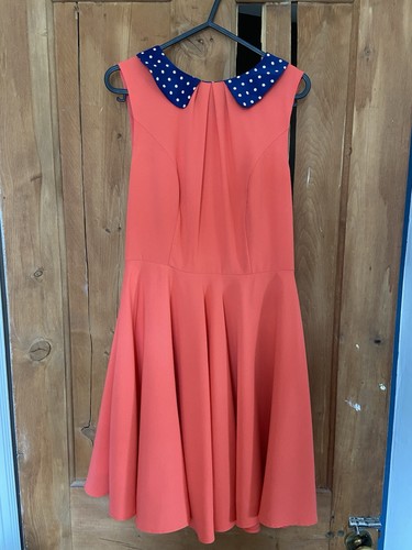 Boutique coral dress - boutique, contrast