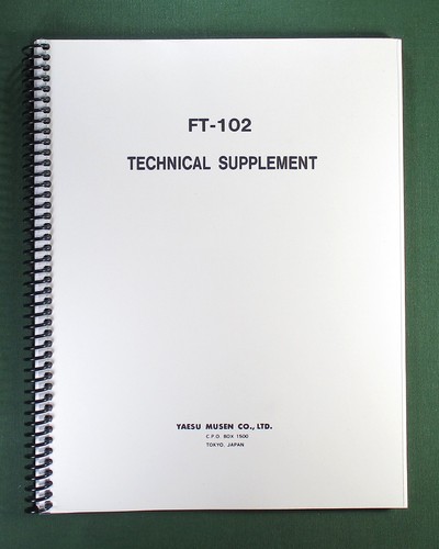 Yaesu 102 technical manual - yaesu,
