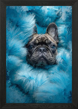 French Bulldog Puppies Framed
